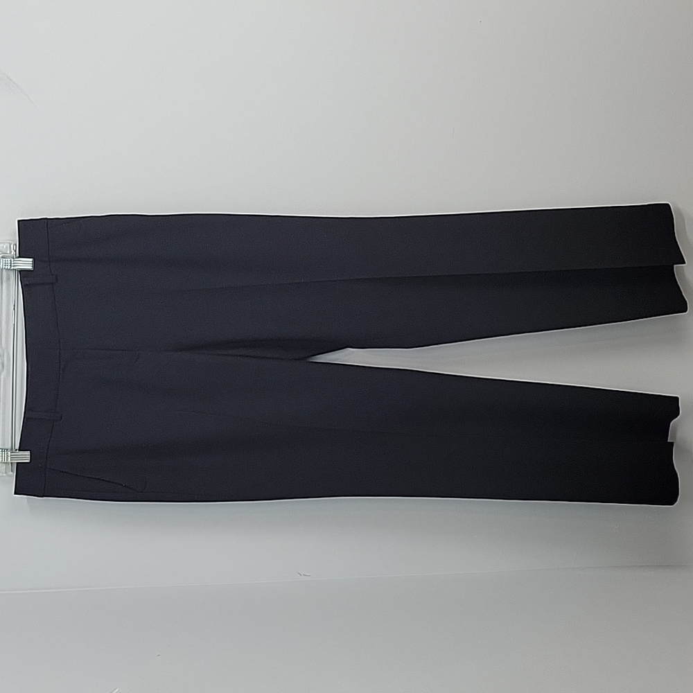 TALBOTS Black wool blend Straight Leg trousers Woven in Italy
